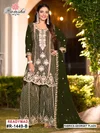 R 1449 A To D By Ramsha Georgette Embroidery Readymade Plazzo Suits